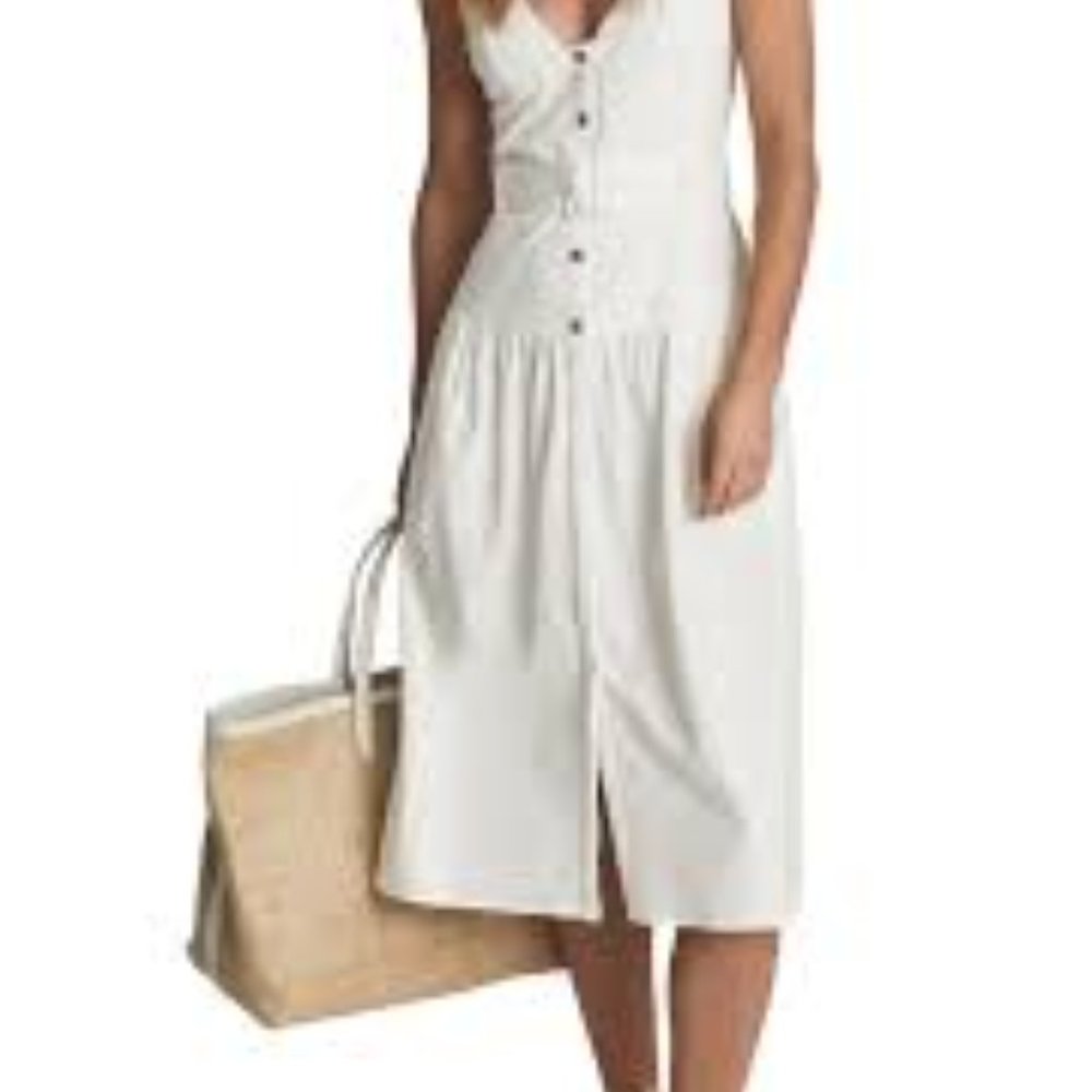 Reiss Vita Button Through Midi Dress size 10 and 12